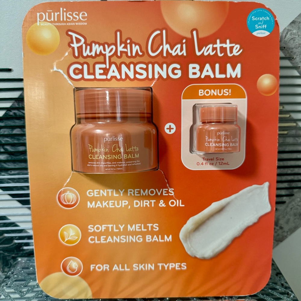 Purlisse Pumpkin Chai Latte Cleansing Balm Set Makeup remover